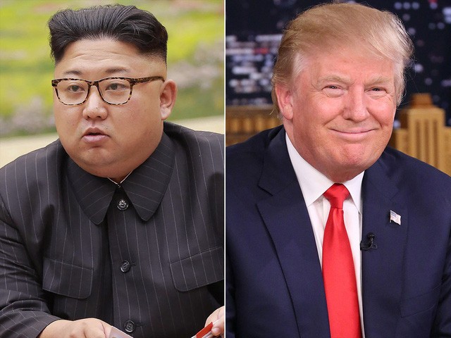 Tổng thống Mỹ Donald Trump (phải) và nhà lãnh đạo Triều Tiên Kim Jong-un (Ảnh: Getty)