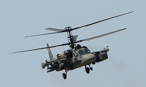 Một chiếc trực thăng Ka-52 của Nga. Ảnh: Sputnik.