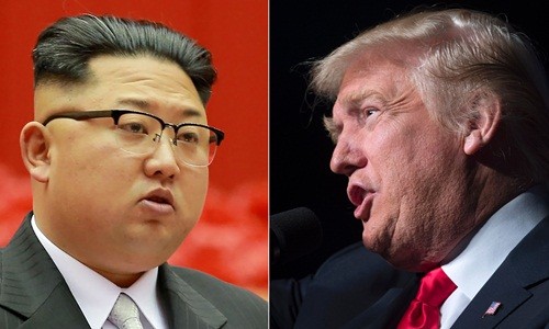 Lãnh đạo Triều Tiên Kim Jong-un (trái) và Tổng thống Mỹ Donald Trump. Ảnh: CNN.