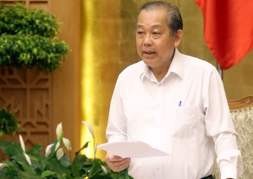 Phó thủ tướng Trương Hoà Bình phát biểu chỉ đạo Hội nghị. Ảnh: Bá Đô.