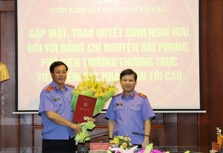 Trao quyết định của Chủ tịch nước đối với đồng chí Nguyễn Hải Phong