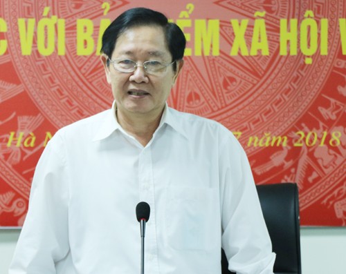 Bộ trưởng Nội vụ Lê Vĩnh Tân. Ảnh: Võ Hải.