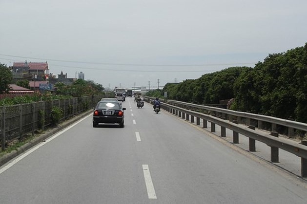 Một đoạn Quốc lộ 3 mới, đoạn Hà Nội - Thái Nguyên.