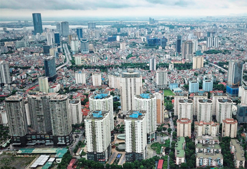 Nhiều quận của TP Hà Nội đang trong quá trình đô thị hoá nhanh. Ảnh: Giang Huy.