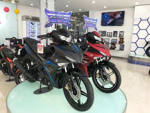 Yamaha Exciter 2019 tại một đại lý ở quận Phú Nhuận, TP HCM. 