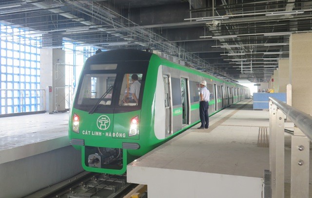 Dự án đường sắt đô thị Cát Linh - Hà Đông sẽ vận hành thử nghiệm toàn tuyến vào 30/8/2018.