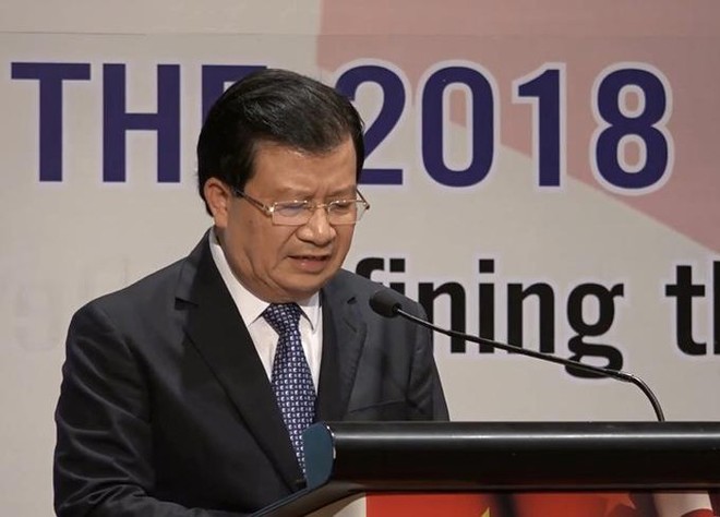 Phó Thủ tướng Trịnh Đình Dũng phát biểu tại Hội nghị. 