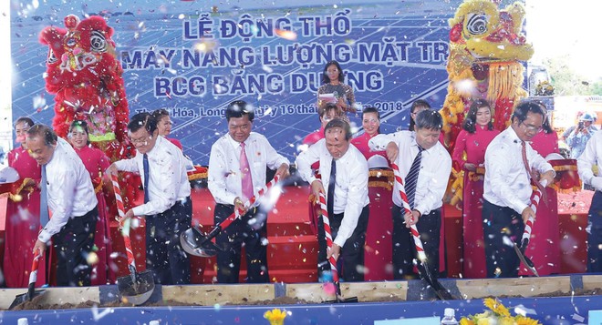 Khởi công Nhà máy năng lượng mặt trời BCG Băng Dương đầu tiên tại Long An 