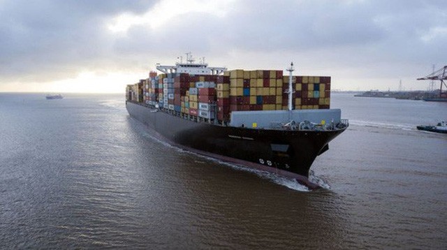 Một tàu chở hàng từ Trung Quốc. Ảnh: Bloomberg