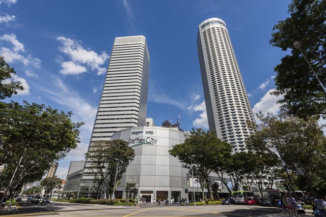 Tòa nhà Raffles City tại Singapore của CapitaLand.