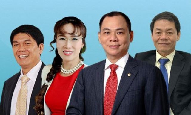 Tính đến ngày 10/8/2018, Việt Nam có tới 4 gương mặt nằm trong danh sách tinh hoa giàu có của thế giới.