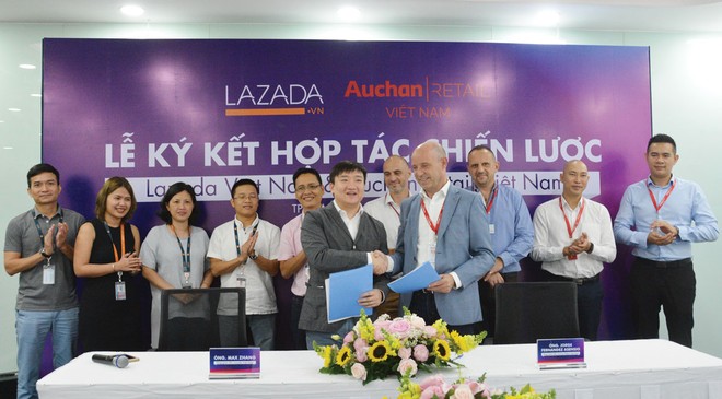 Auchan Retail Việt Nam vừa ký kết hợp tác chiến lược với Lazada.