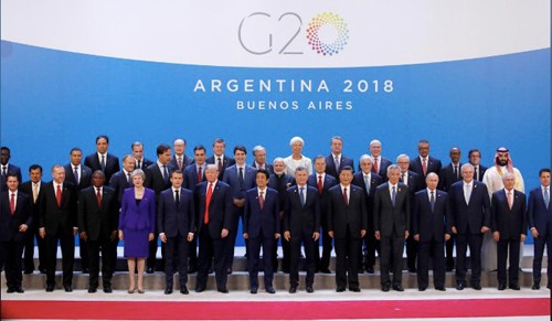 Lãnh đạo các nước chụp ảnh tại Hội nghị Thượng đỉnh G20 ở Buenos Aires, Argentina. Ảnh: Reuters.