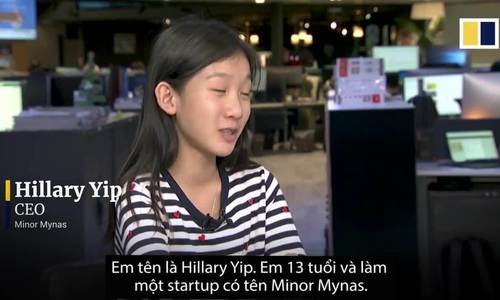 Cô bé Hong Kong 13 tuổi sáng lập công ty công nghệ