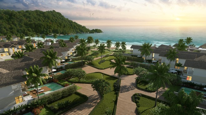 Resort mang phong cách “làng biển” Sun Premier Village Kem Beach Resort (Ảnh phối cảnh).