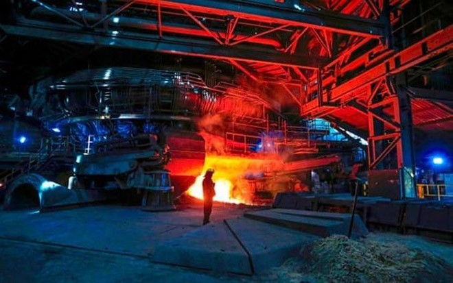 Nhà máy của British Steel tại Scunthorpe, Lincolnshire, Anh. (Ảnh: Lindsey Parnaby/Getty Images).