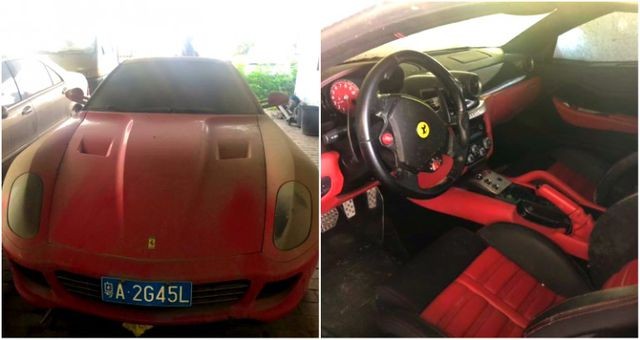 Chiếc Ferrari 599 đã qua sử dụng sẽ được bán đấu giá tại Trung Quốc vào tuần tới.