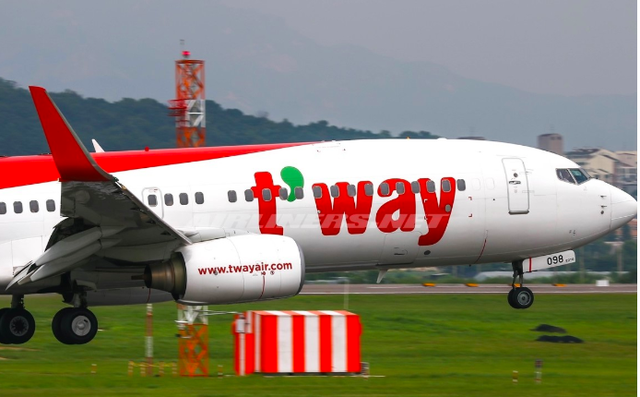 Máy bay của T'way (ảnh minh họa: Internet).