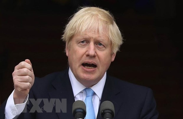 Thủ tướng Anh Boris Johnso phát biểu tại cuộc họp báo ở Dublin, Ireland ngày 9/9/2019. (Nguồn: AFP/TTXVN).