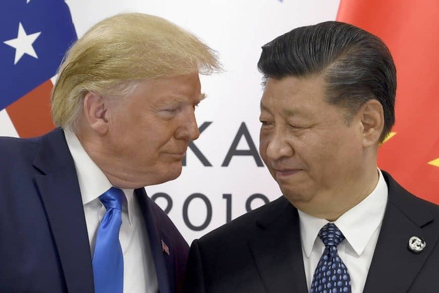 Tổng thống Mỹ Donald Trump và Chủ tịch Trung Quốc Tập Cận Bình. (Ảnh: AP).