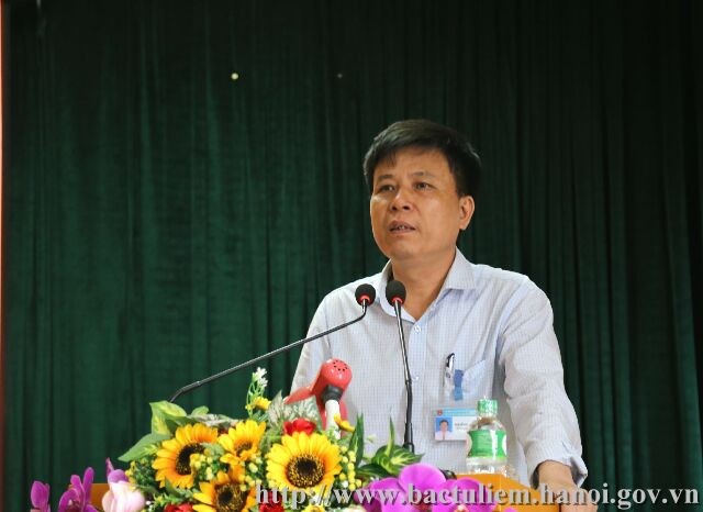 Chủ tịch phường Đông Ngạc- ông Nguyễn Quang Thậm.