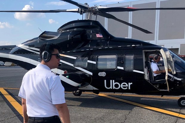 Máy bay trực thăng của Uber Copter. (Ảnh: NY Post).