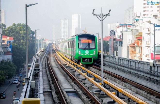 Tuyến đường sắt Cát Linh - Hà Đông sẽ vận hành trong năm 2019 nếu tuyệt đối an toàn. Ảnh Internet