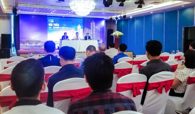 Ông Nguyễn Khánh Hưng, Chủ tịch Hội đồng quản trị LDG Group chia sẻ trong buổi gặp mặt nhà đầu tư và cổ đông tại Hà Nội.
