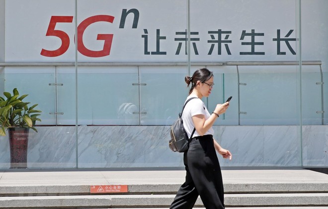 Các hãng viễn thông hàng đầu Trung Quốc đã triển khai công nghệ 5G. (Ảnh: THX/TTXVN).