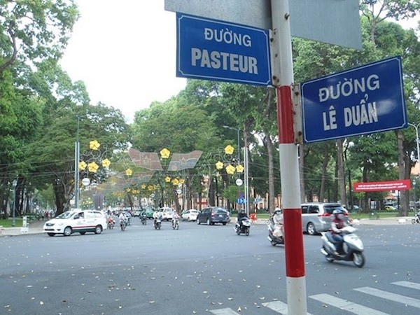 Đường Lê Duẩn ở trung tâm TP HCM.