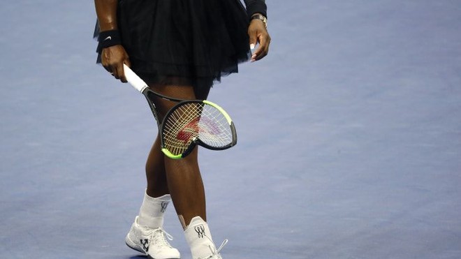 Chiếc vợt mà Serena Williams đã làm hỏng tại trận chung kết quần vợt US Open 2018.