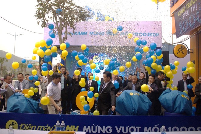 20/12 vừa qua, tại Quảng Ninh, Điện Máy Xanh mừng vượt mốc 1000 siêu thị.