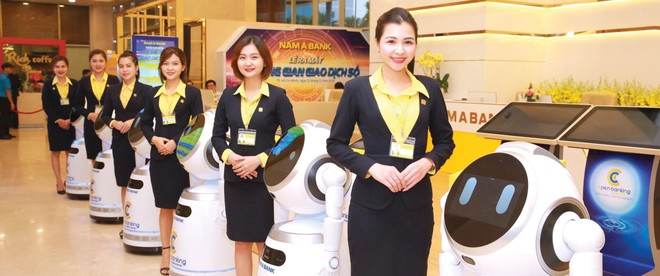 Nam A Bank - Ngân hàng Việt đầu tiên đưa robot vào giao dịch