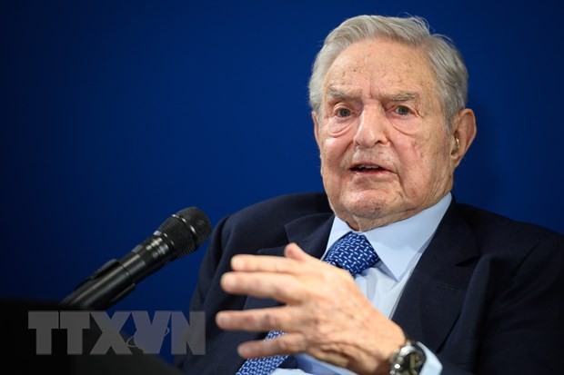 Tỷ phú Mỹ George Soros phát biểu tại Diễn đàn Kinh tế thế giới (WEF) ở Davos, Thụy Sĩ. (Nguồn: AFP/TTXVN).