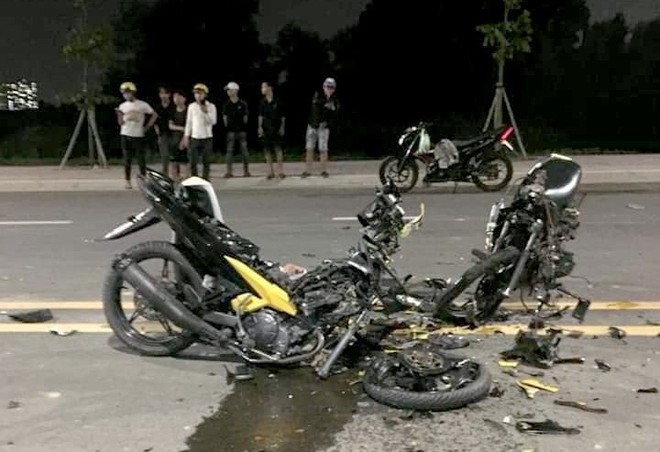 Hiện trường xảy ra vụ tai nạn.