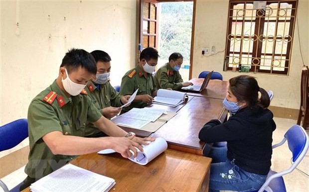 Một đối tượng thông tin sai sự thật về dịch COVID-19 ở huyện Bắc Mê, tỉnh Hà Giang bị xử phạt. (Ảnh minh họa: Nguyễn Lân/TTXVN).