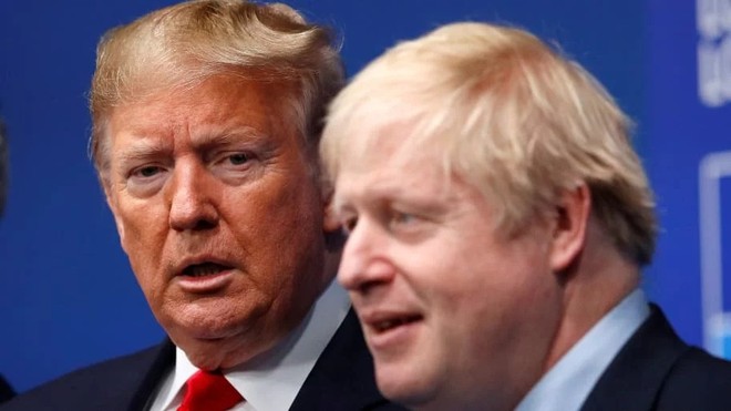 Tổng thống Mỹ Donald Trump và Thủ tướng Anh Boris Johnson (Ảnh: Getty).