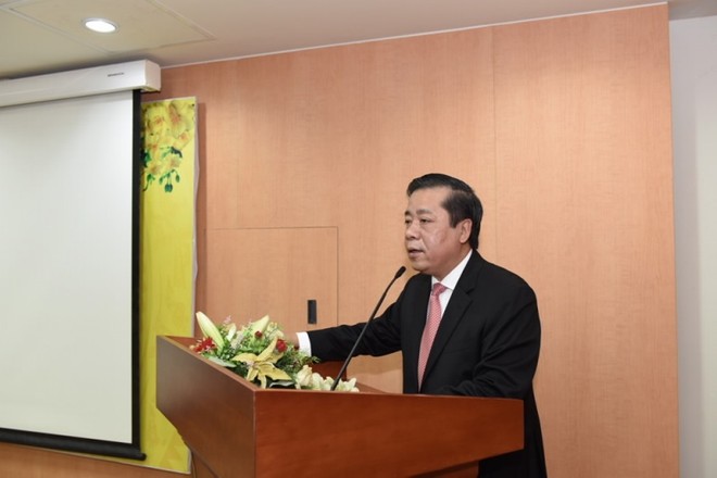 Phó Thống đốc Nguyễn Kim Anh phát biểu tại Lễ công bố.