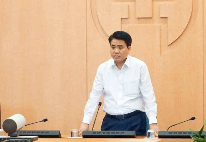 Ông Nguyễn Đức Chung - Chủ tịch UBND TP Hà Nội kết luận buổi họp.