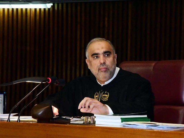 Chủ tịch Hạ viện Pakistan Asad Qaiser. (Ảnh: Daily Times).