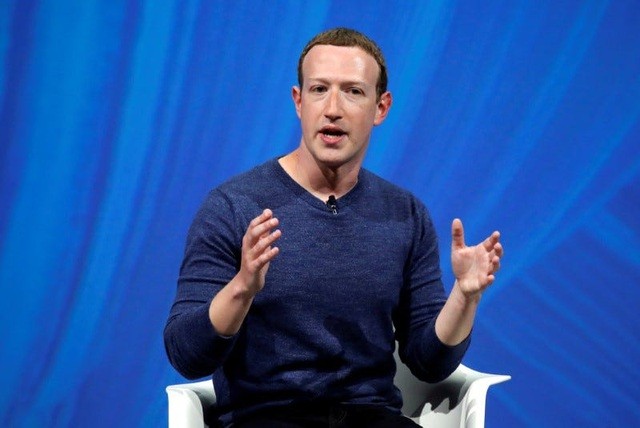 Người sáng lập và CEO của Facebook Mark Zuckerberg phát biểu tại hội nghị thượng đỉnh công nghệ và khởi nghiệp Viva Tech tại Paris. Ảnh: Reuters.