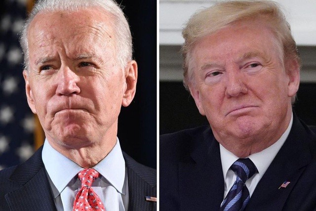 Ứng viên đảng Dân chủ Joe Biden (trái) và Tổng thống Mỹ Donald Trump (Ảnh: The Star).