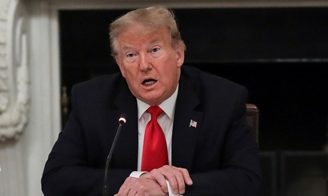 Tổng thống Mỹ Donald Trump tại cuộc họp ở Nhà Trắng hôm 18/6. Ảnh: Reuters.