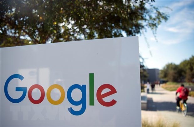 Biểu tượng Google tại trụ sở ở Menlo Park, California, Mỹ. (Nguồn: AFP/TTXVN).
