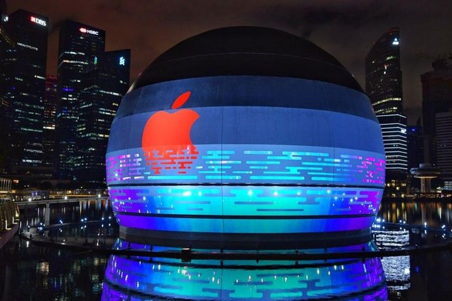 Apple sắp khai trương của hàng nổi trên nước ở Marina Bay Sands