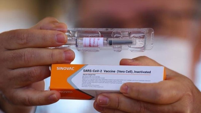 Vaccine ngừa Covid-19 của Sinovac. Ảnh: Reuters.