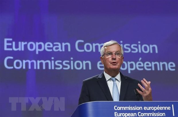 Trưởng đoàn đàm phán thương mại hậu Brexit của EU Michel Barnier. (Ảnh: AFP/TTXVN).