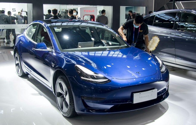 Mẫu ôtô điện Model 3. (Nguồn: Getty Images).