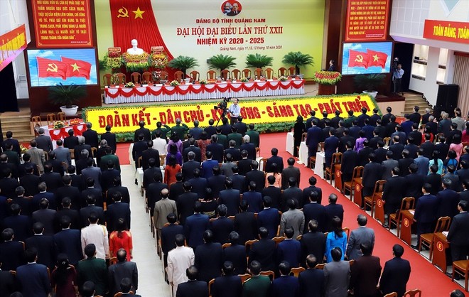 Toàn cảnh Đại hội Đảng bộ tỉnh Quảng Nam lần thứ XXII.