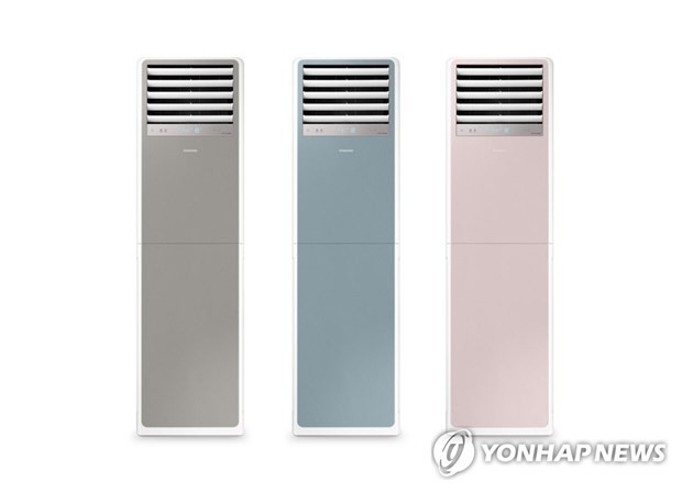 Các sản phẩm điều hòa không khí BESPOKE mới ra mắt của Samsung. (Ảnh: Yonhap).